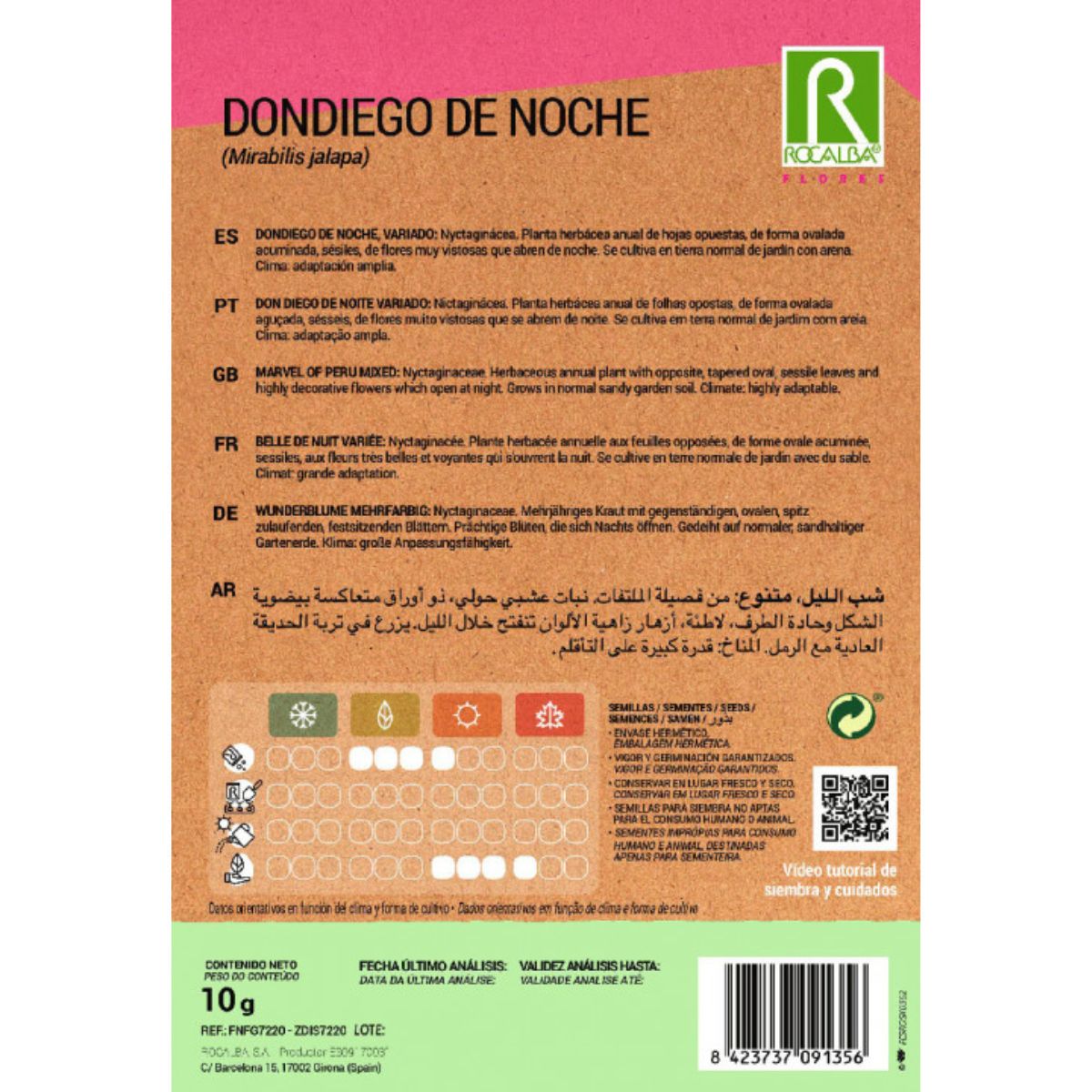 Semillas de Dondiego de noche, variado