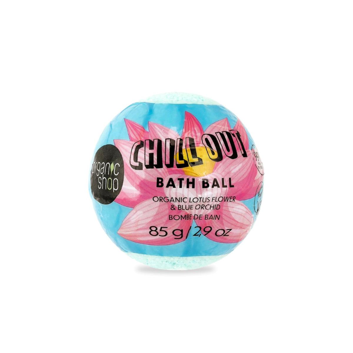 Bomba de baño flor de loto y orquídea azul orgánicas «Chill out», Organic Shop 85 g