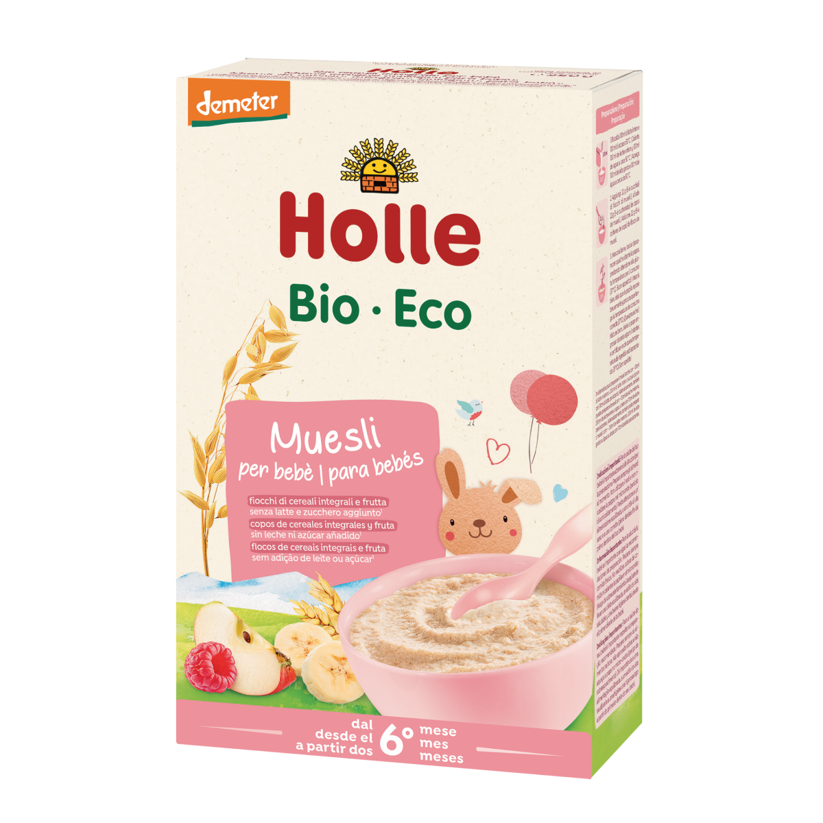 Pappa biologica muesli +6 mesi Holle, 250 g