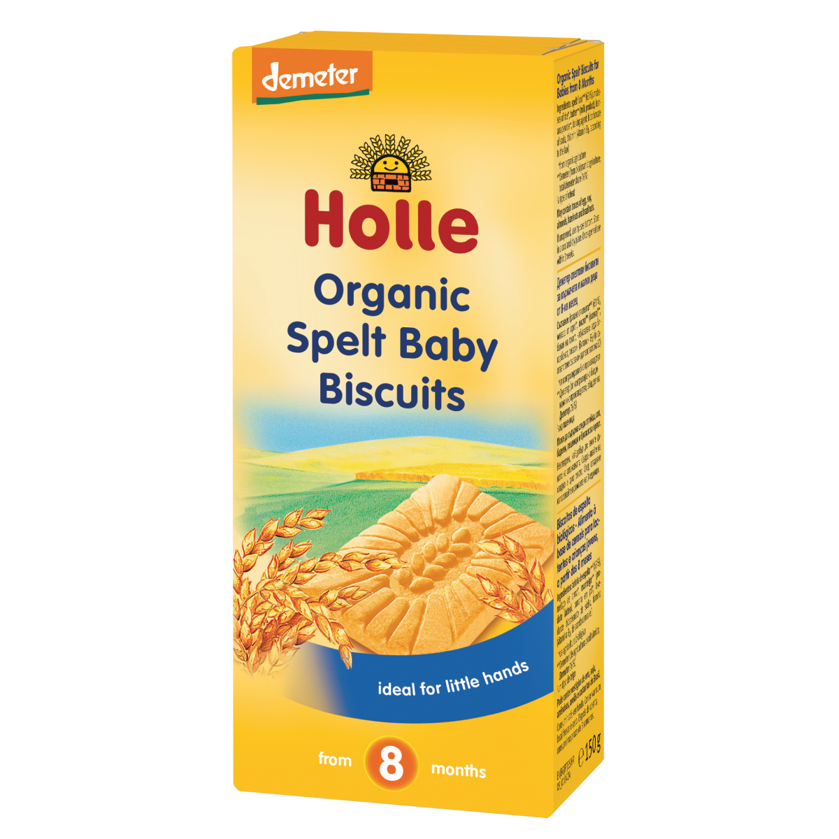 Biscotti biologici di farro per bambini (a partire dall'8° mese), Holle, 150 g