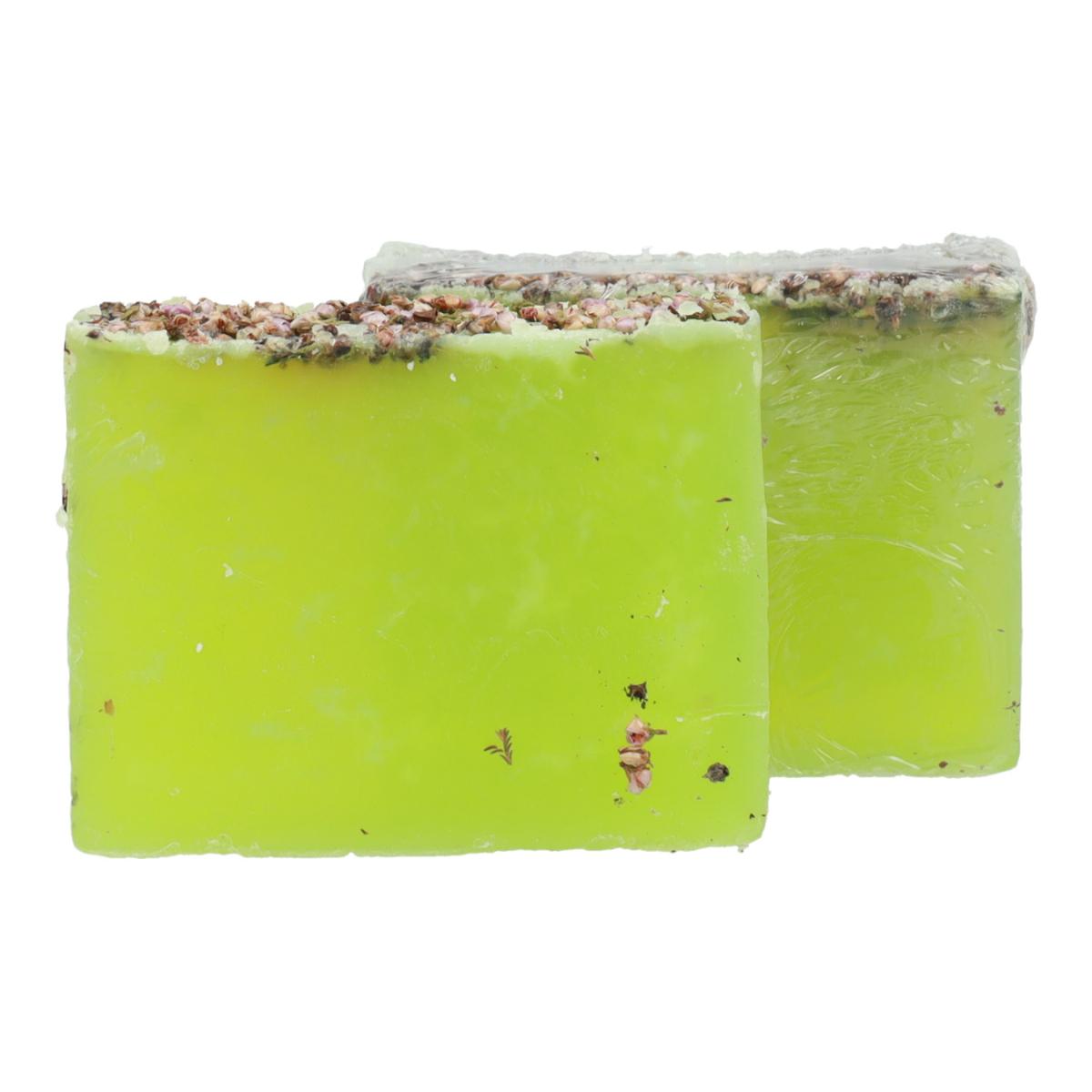 Jabón natural de glicerina aguacate y flor de brezo Planeta Huerto 100 g