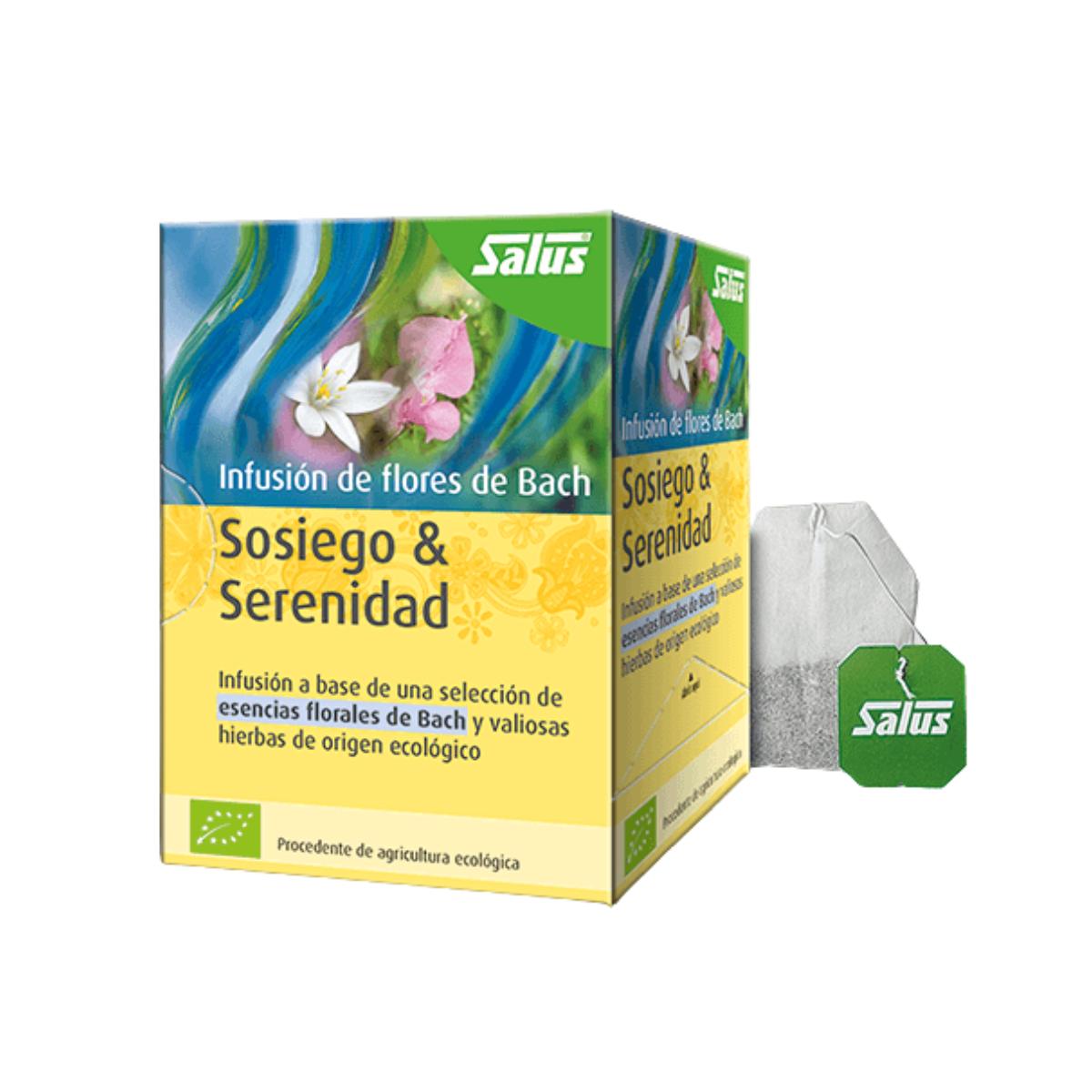 Infusión BIO Flores de Bach sosiego y serenidad Salus, 15 bolsitas
