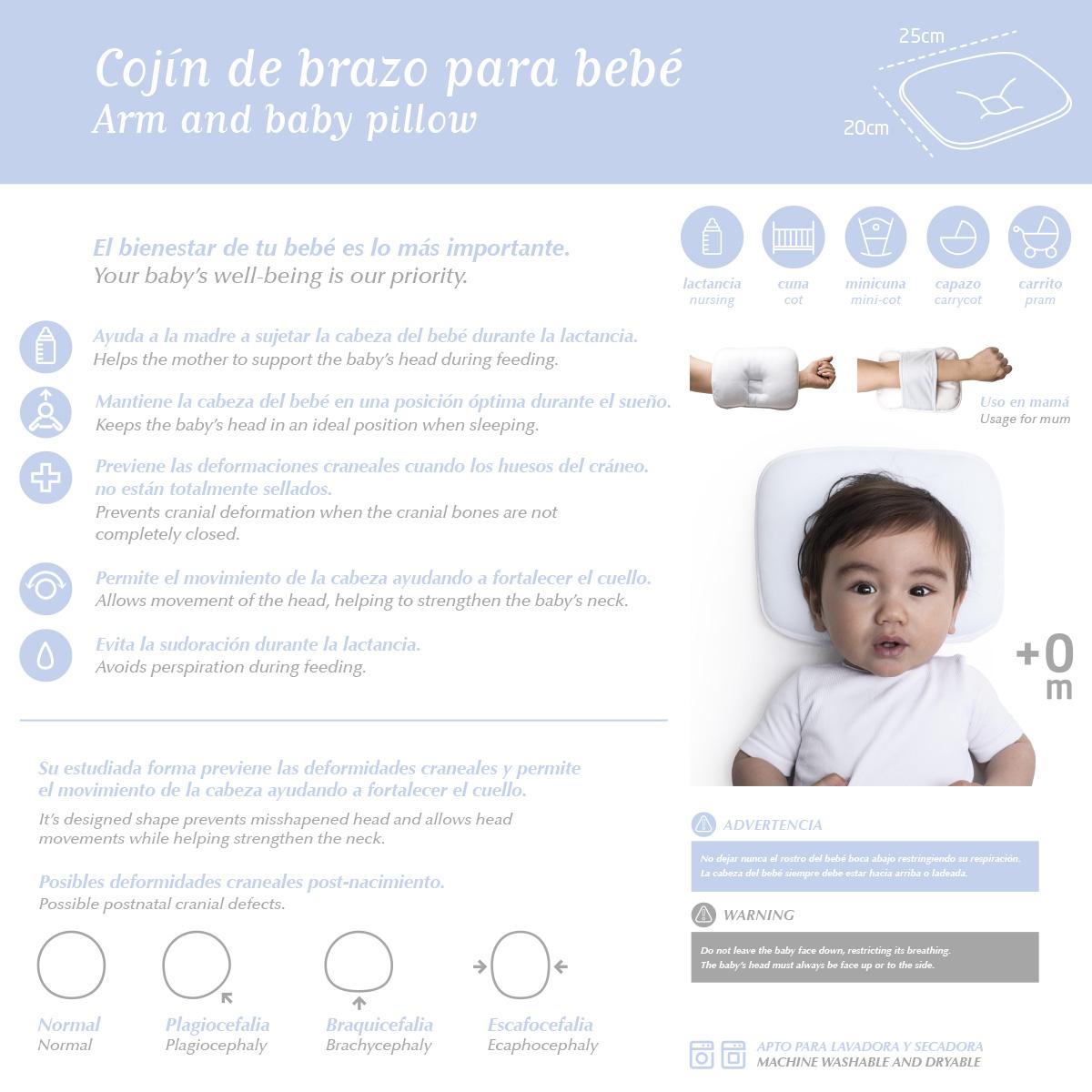 Cojin de brazo para bebé de Cambrass gis