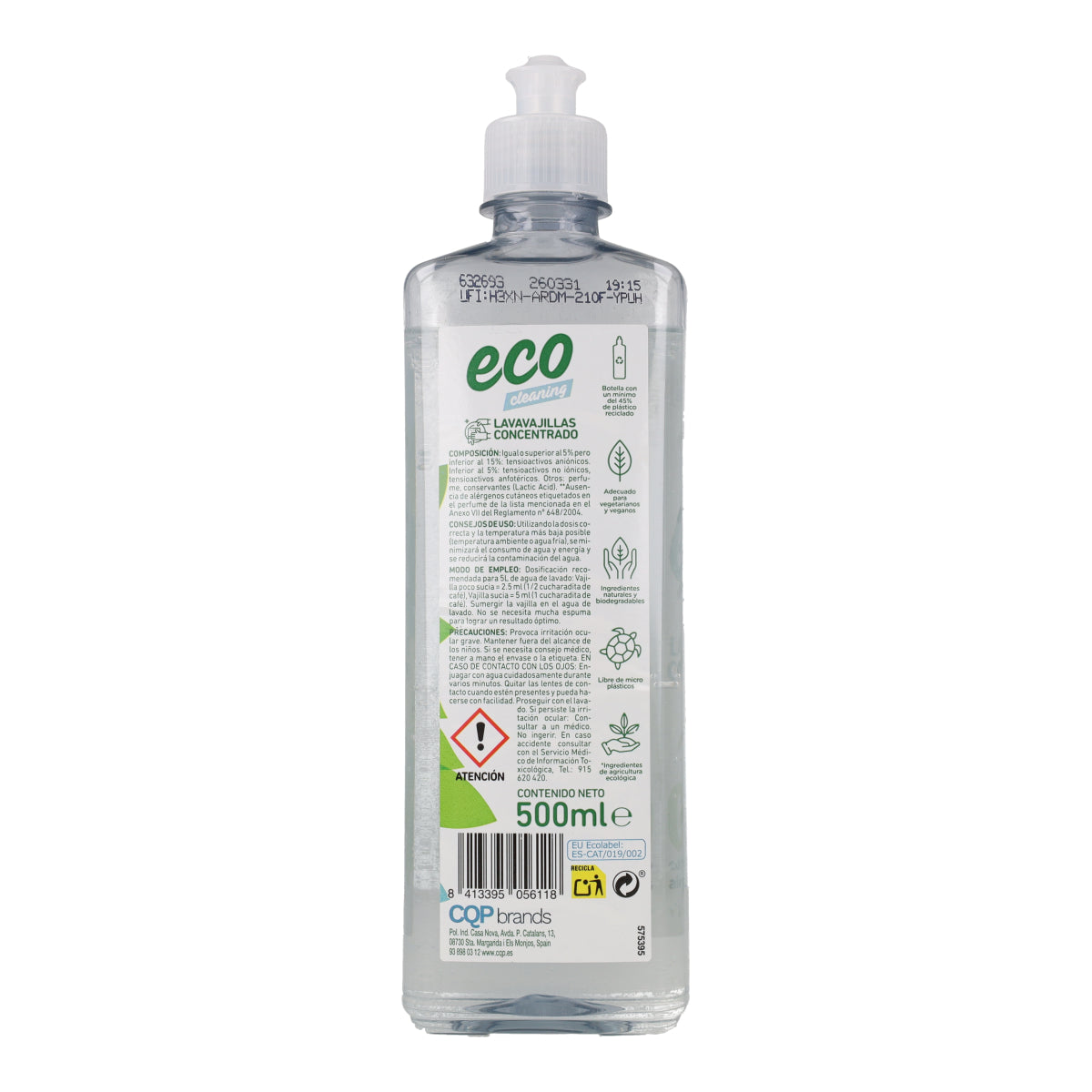 Detergente per piatti a mano Kidel Eco Mimidu 500 ml