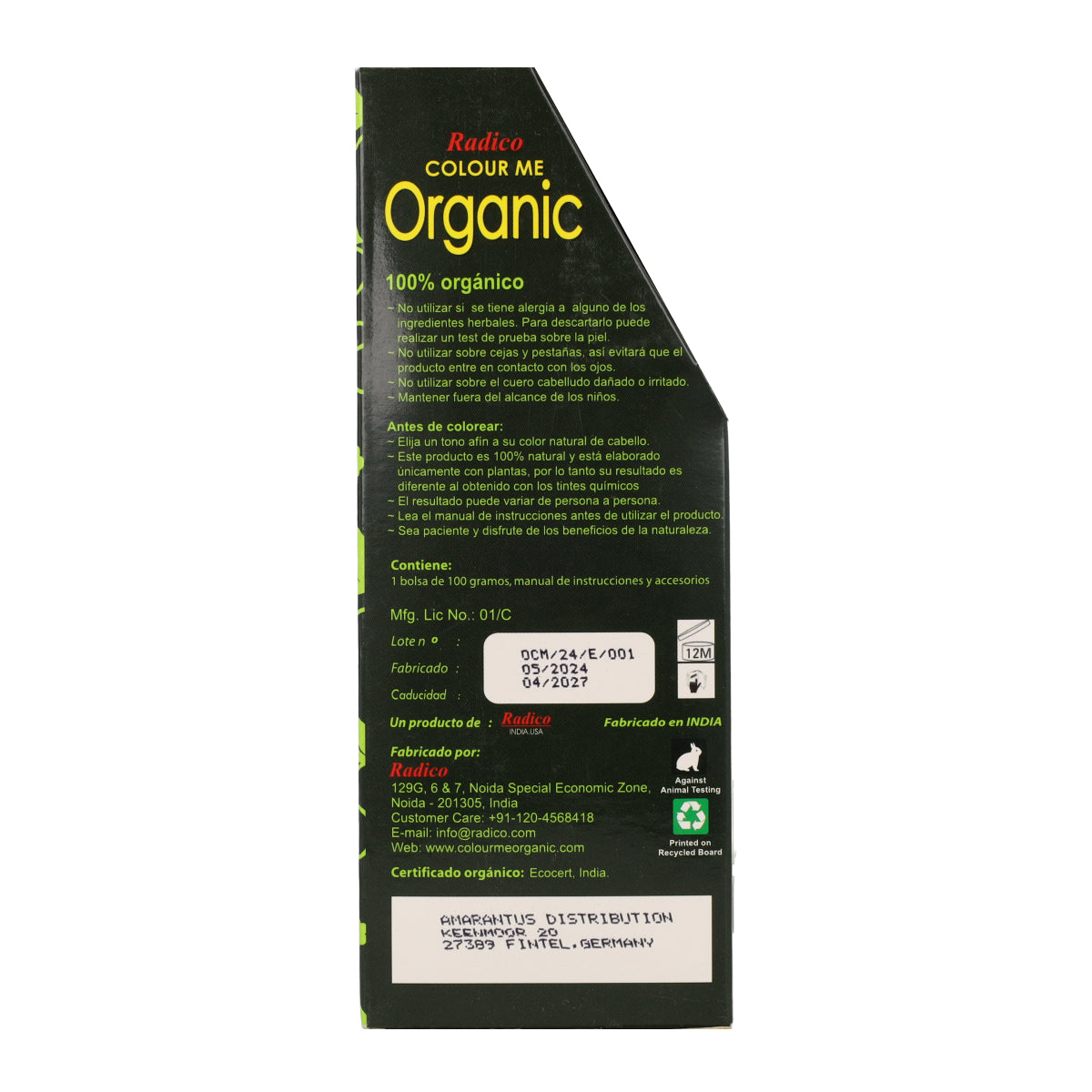 Tintura vegetale biondo caramello Radico 100 g
