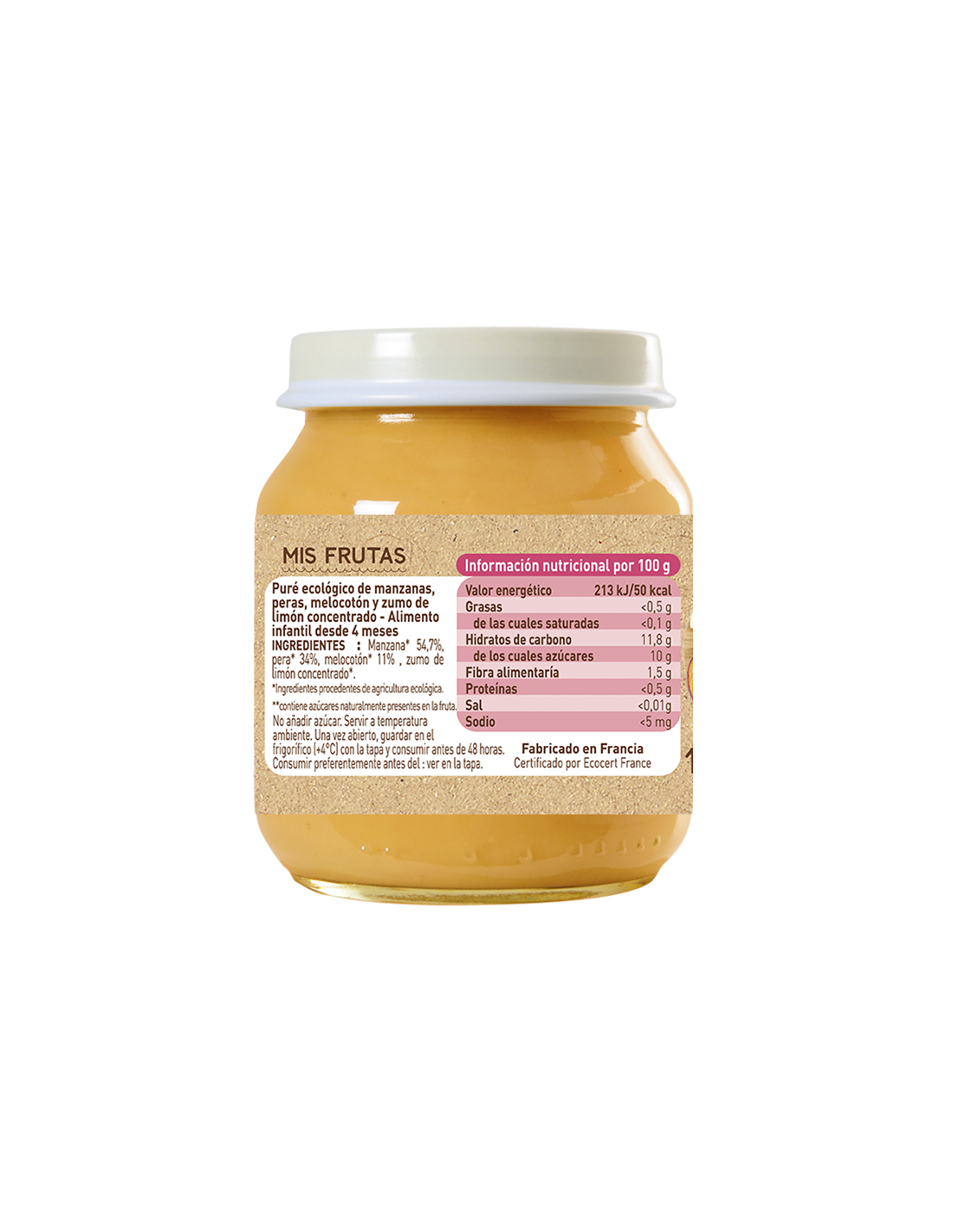 Tarrito Delicia de Frutas Babybio 130g