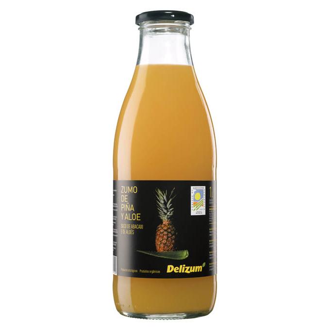 Zumo de Pìña con Aloe Vera ecológico Delizum 1 Litro