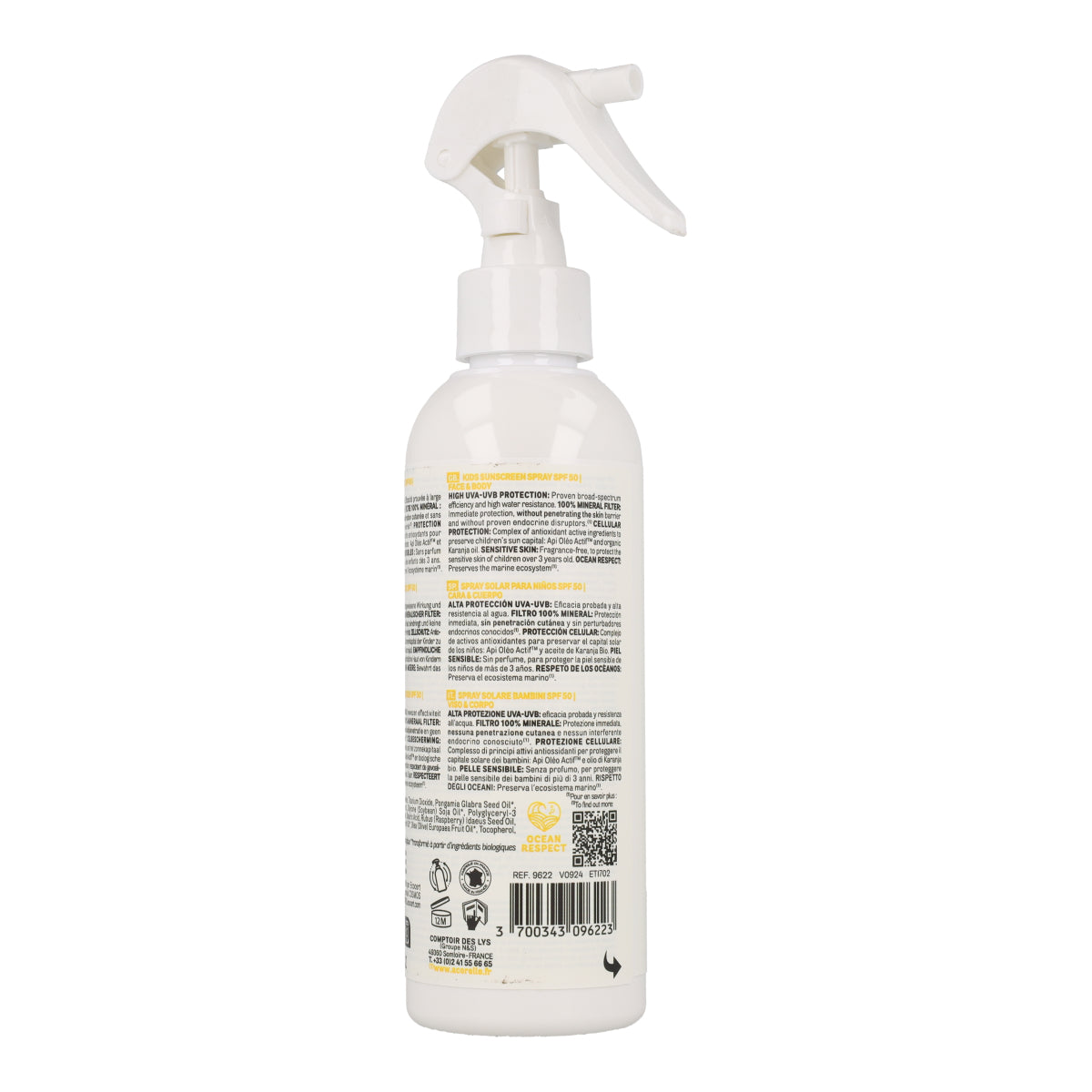 Spray solare per bambini Spf 50 Acorelle 150 ml