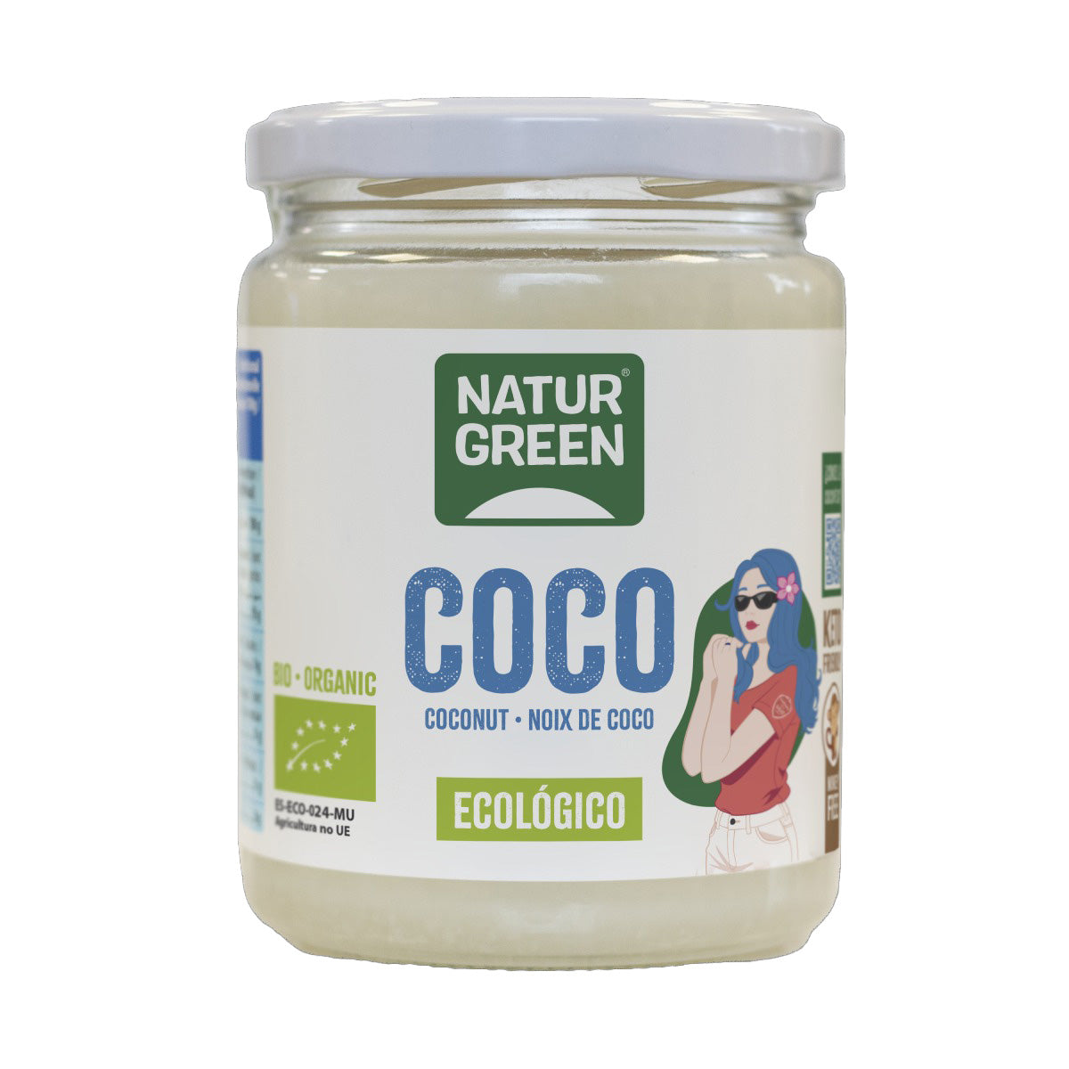 Confezione da 2 x Grasso di cocco Bio NaturGreen