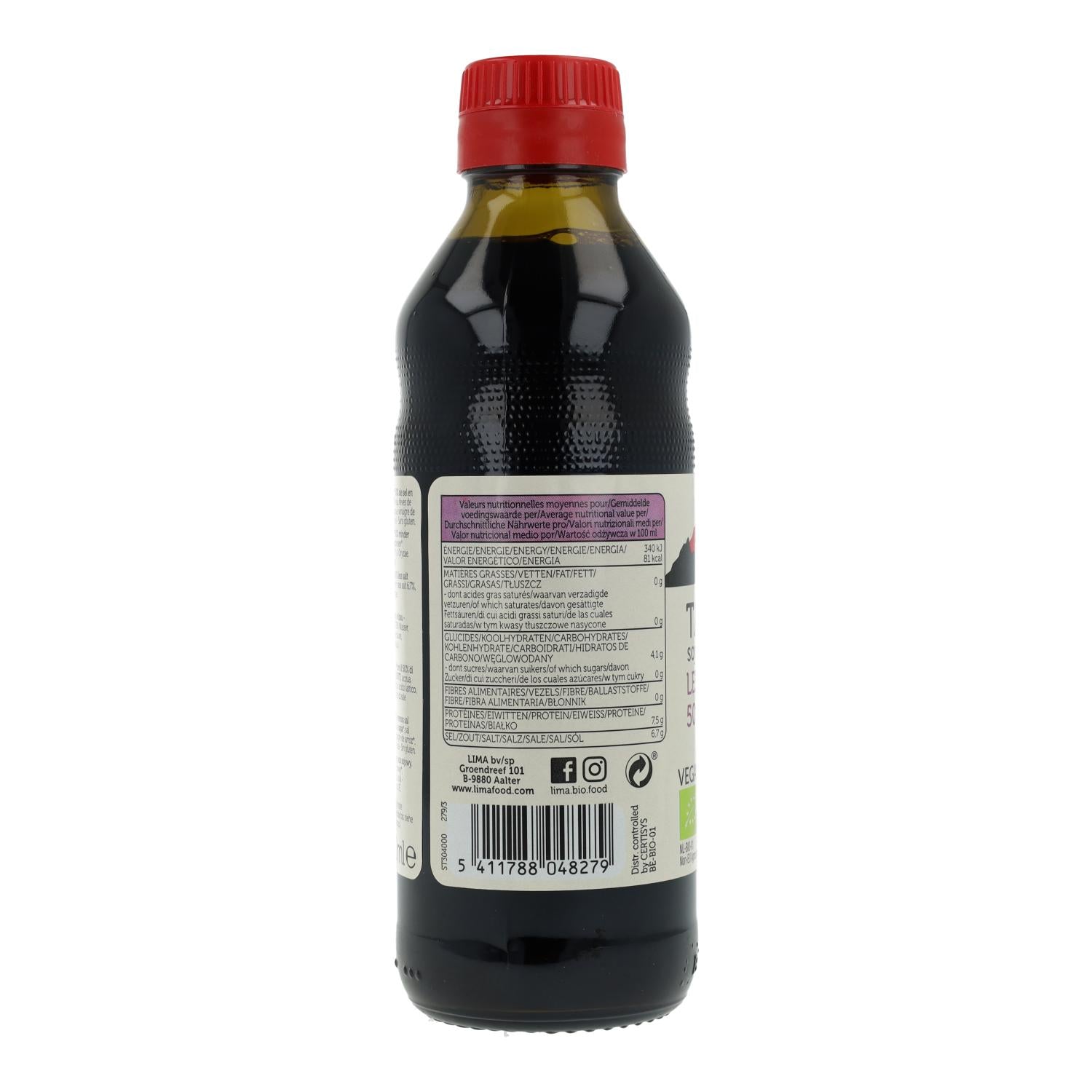 Salsa de soja Tamari 50% menos de sal ECO Lima  250 ml