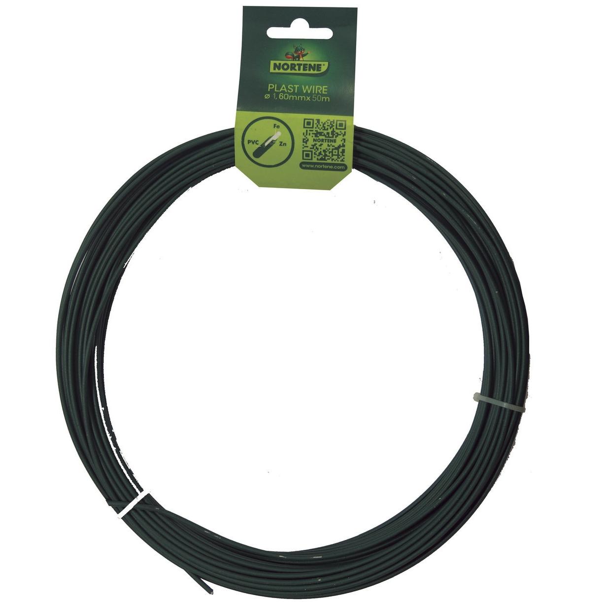 Alambre galvanizado plastificado Plast Wire 50 m Nortene Ø16 mm