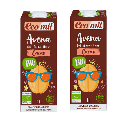 Confezione da 2 bevande al cioccolato e avena NaturGreen 1 L