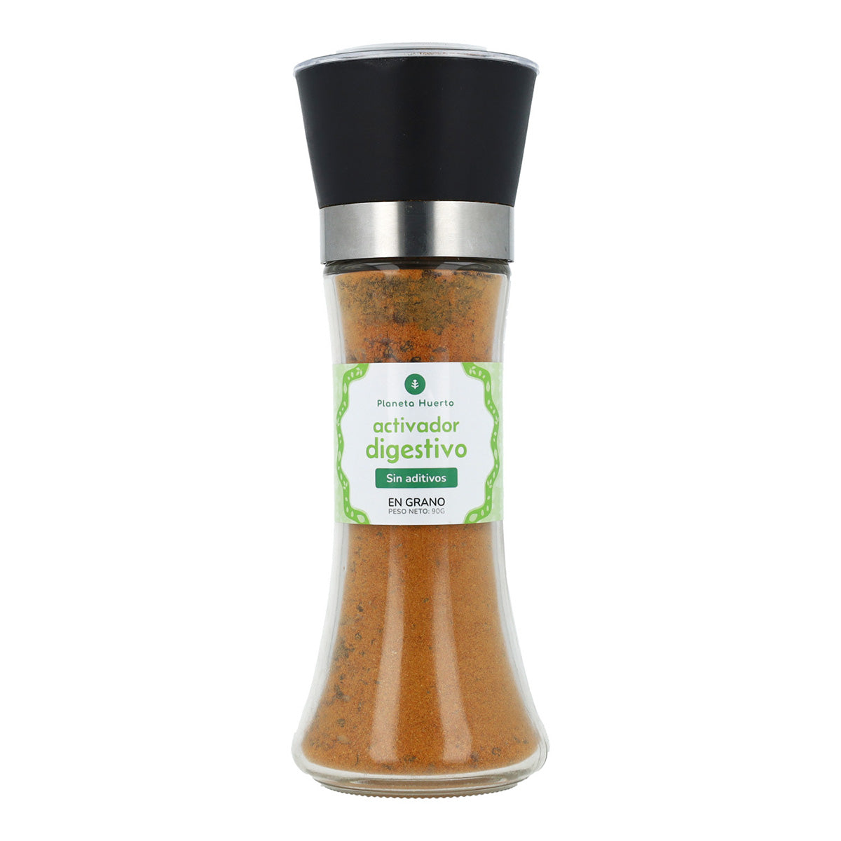 Molinillo Sal Rosa con jengibre, cúrcuma y pimienta ECO Planeta Huerto 200g