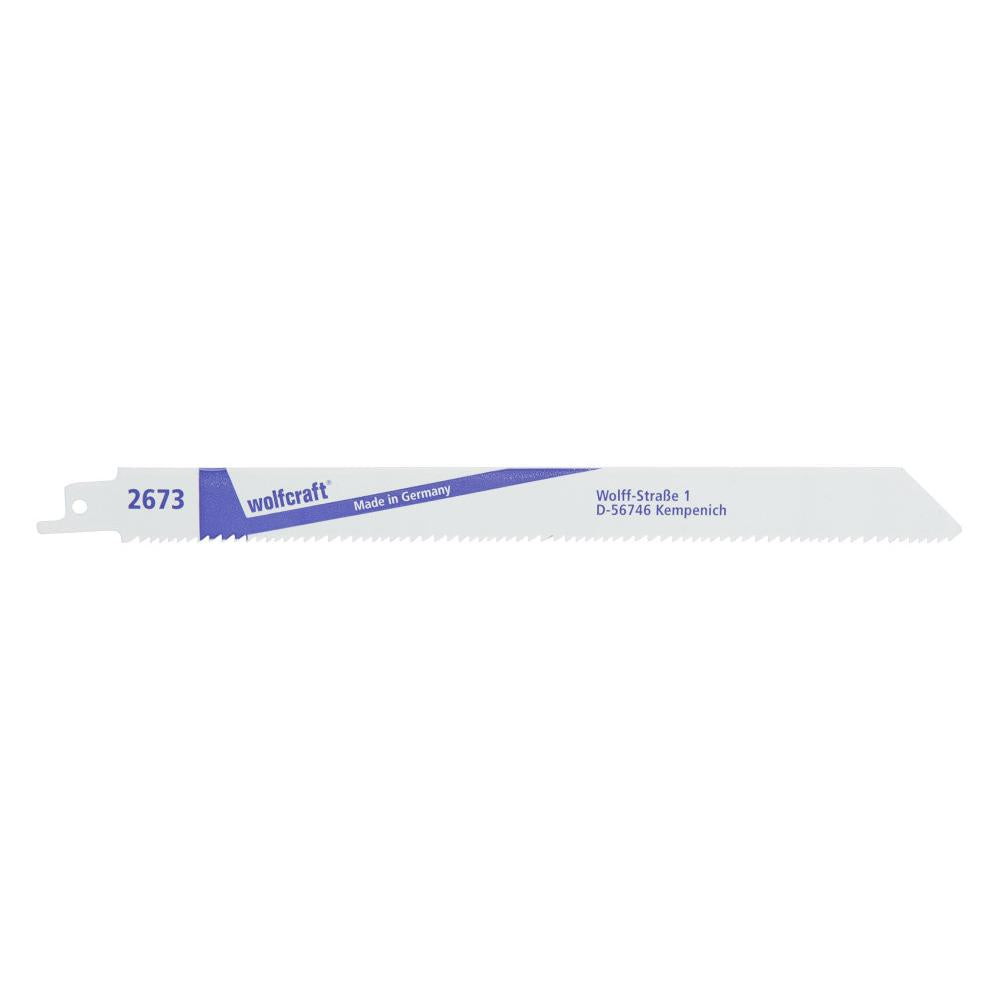 Pack de 2 hojas de sierra de sable Bimetal corte basto, longitud dentada 210 mm