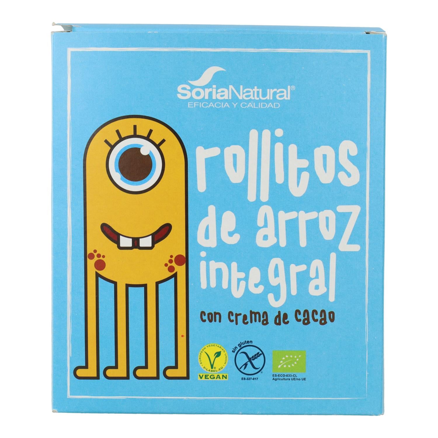 Rollitos de arroz con crema de cacao Soria Natural 4 x 25 g