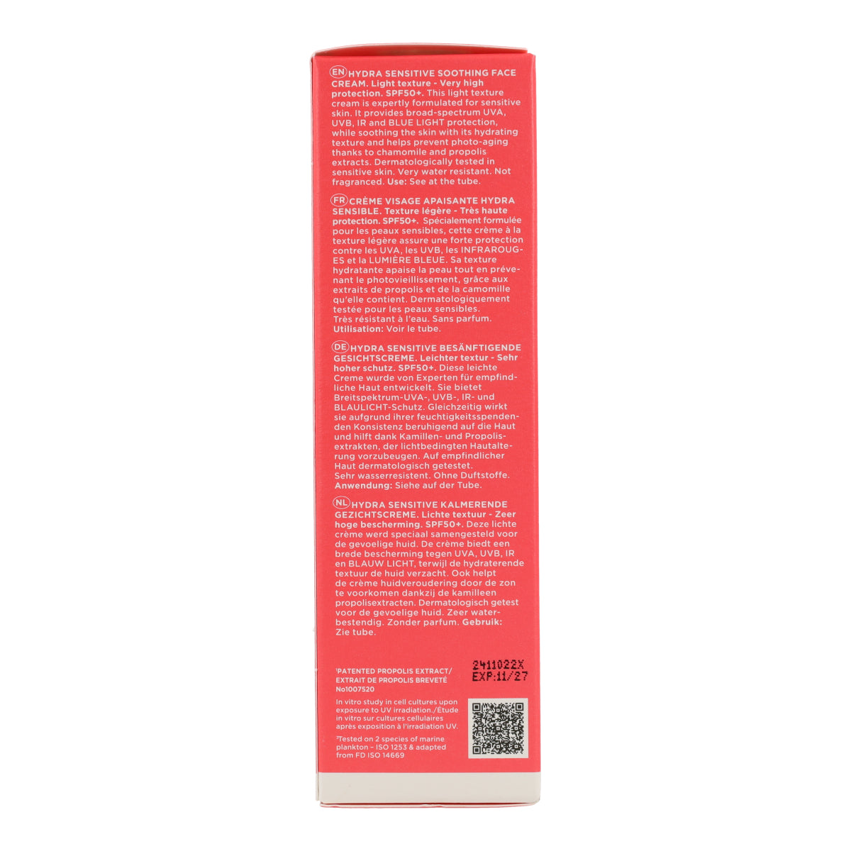 Crema solare lenitiva Hydra Sensitive SPF50 Apivita 50 ml