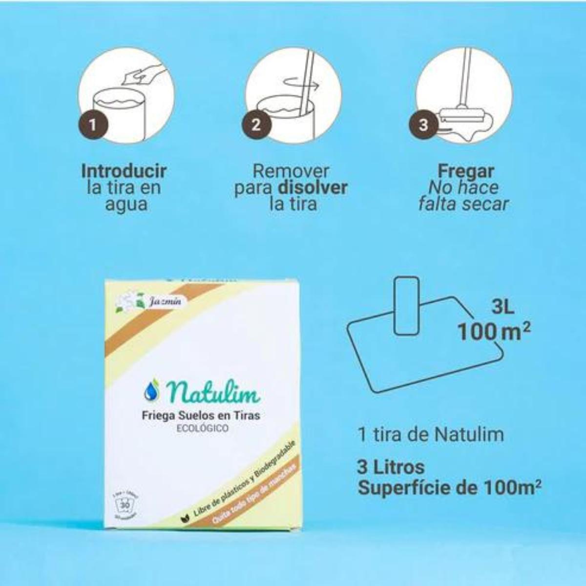 Eco Tiras fregasuelos Natulim 30 unidades