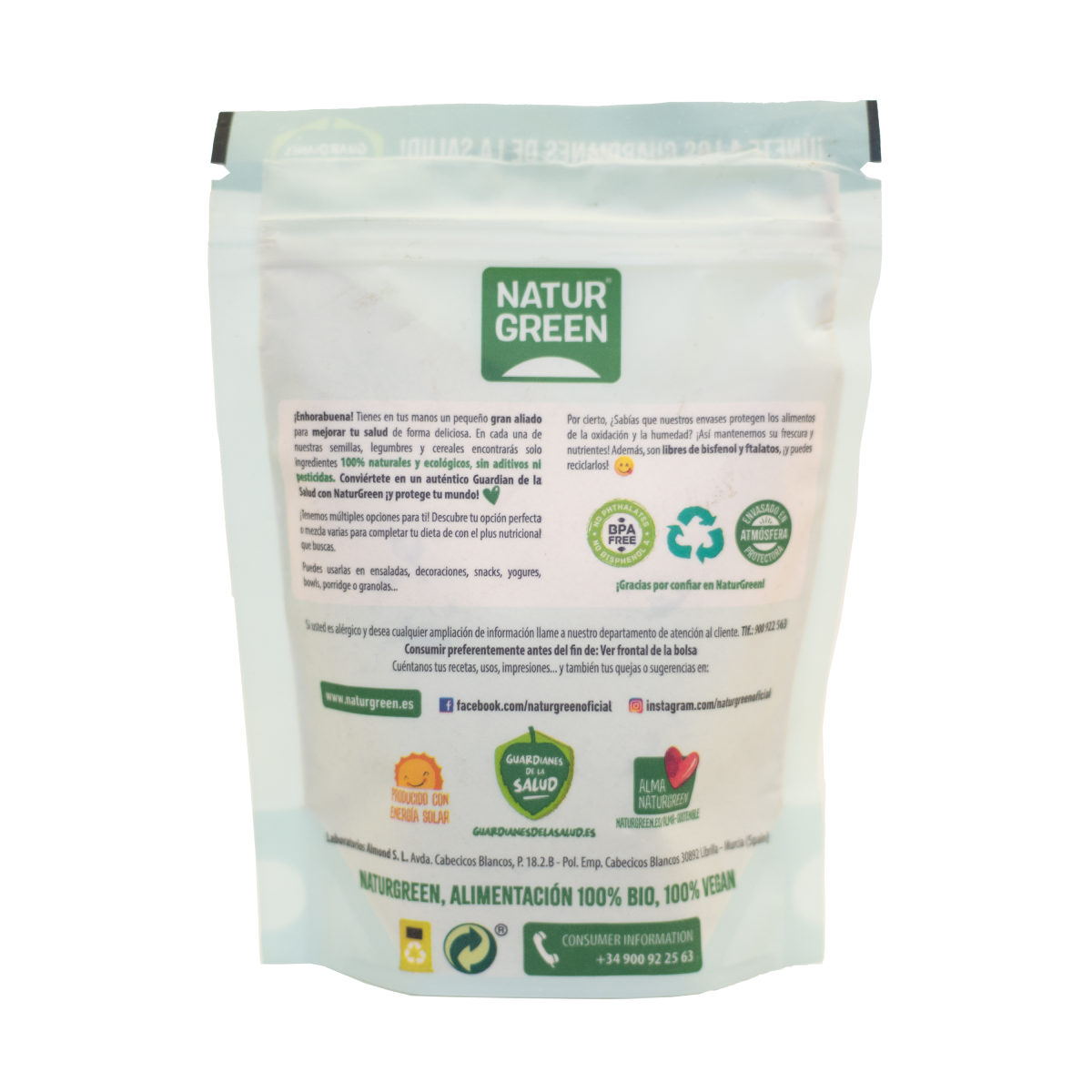 Dátil en Polvo BIO Sin Gluten NaturGreen 200g