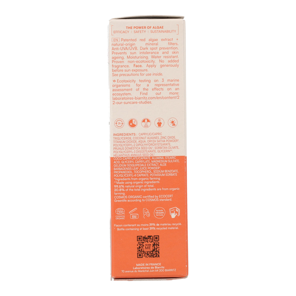 Crema solare viso SPF 50 Laboratorios Biarritz 50 ml