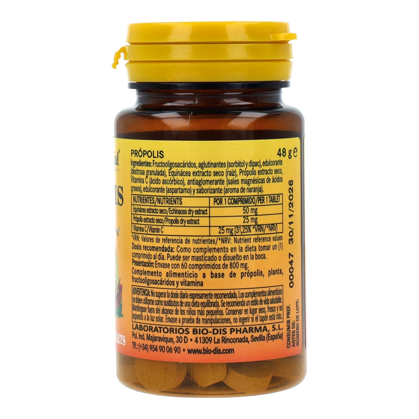 Propolis 800 mg Nature Essential 60 Tabletas
