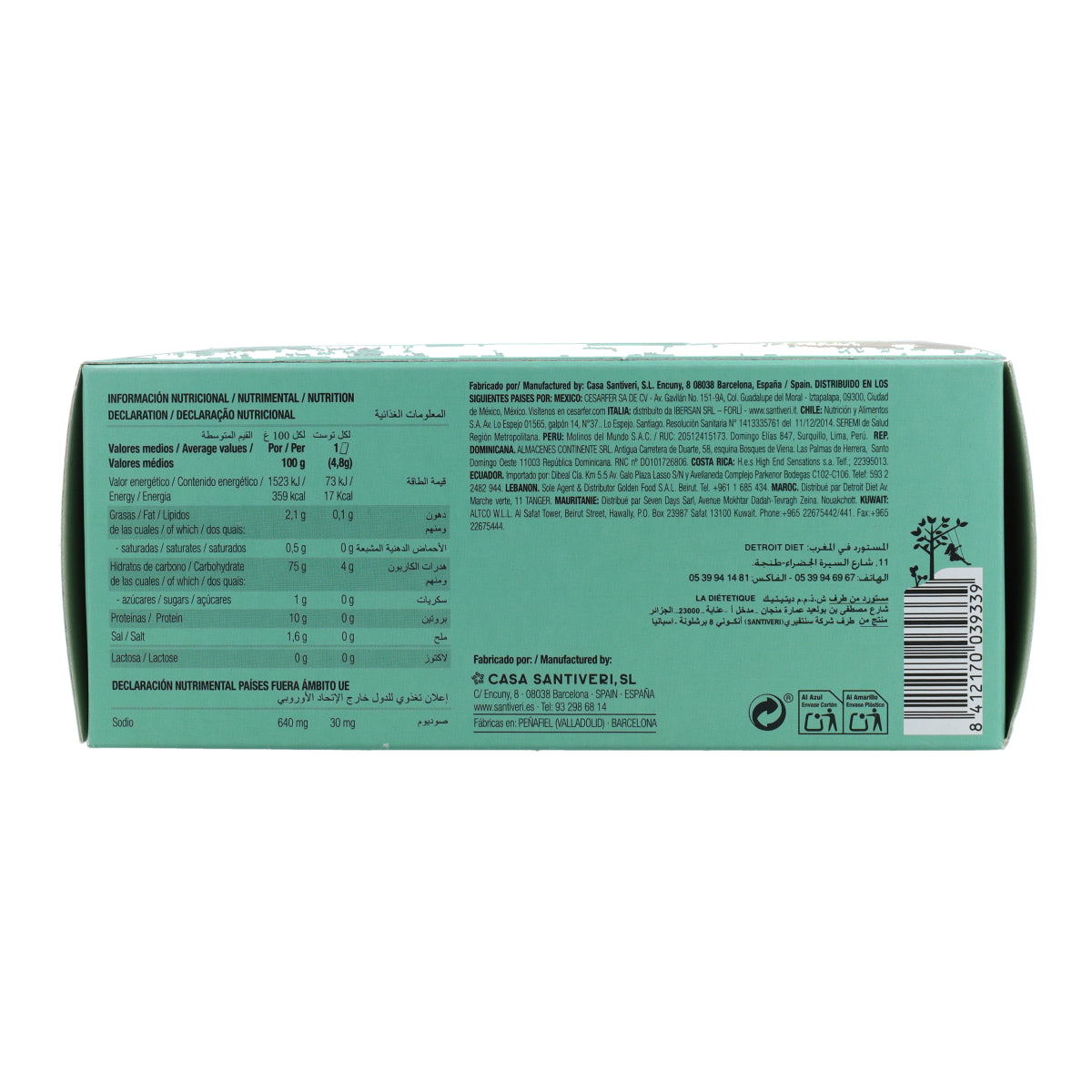 Fette biscottate leggere e croccanti di grano saraceno biologico Santiveri 100 g