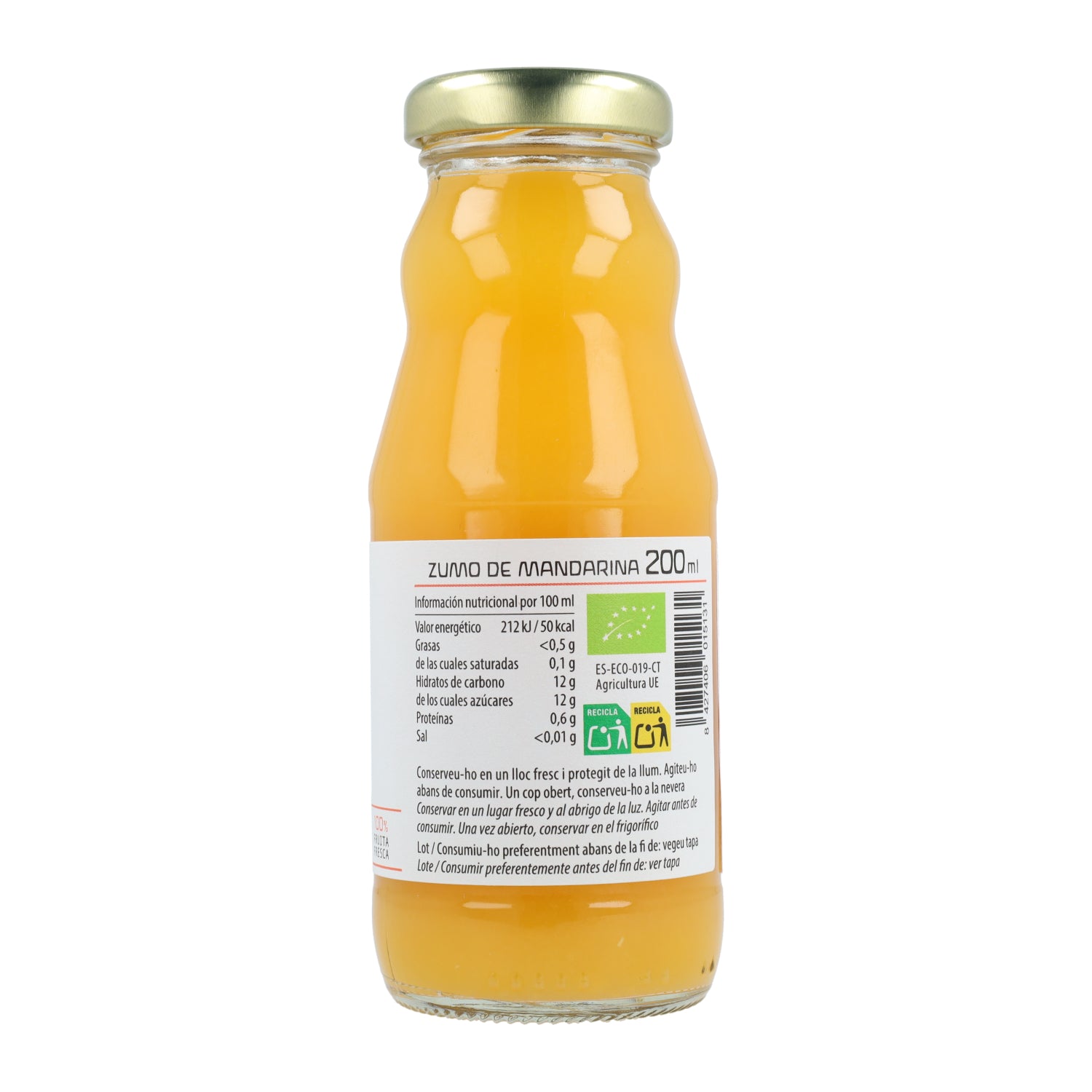 Succo di mandarino ECO Cal Valls 200 ml