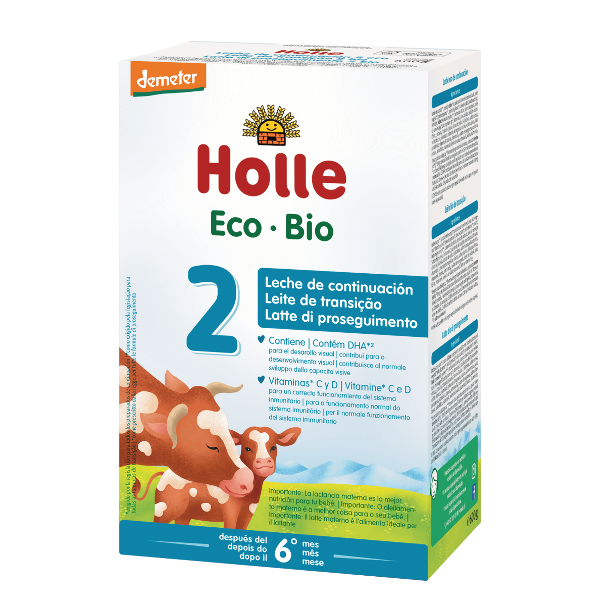 Latte di proseguimento n. 2 (+6 mesi) biologico Holle 600 g