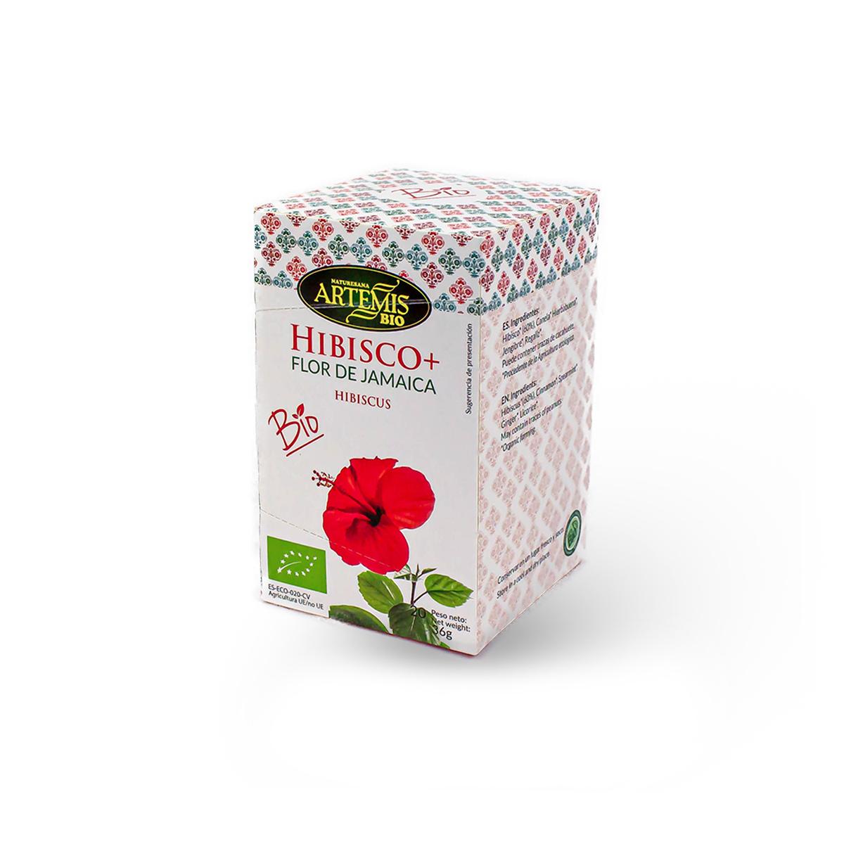 Infusión de Hibisco Flor de Jamaica Artemis 20 filtros.
