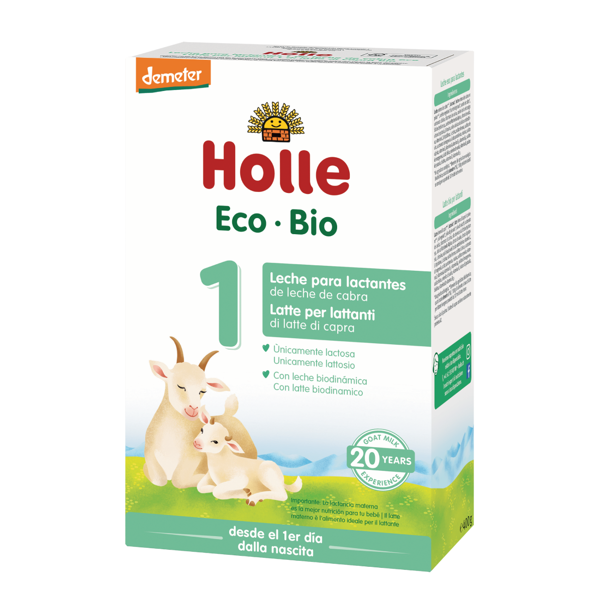 Latte di capra per neonati Formula 1 biologico Demeter Holle 400 g