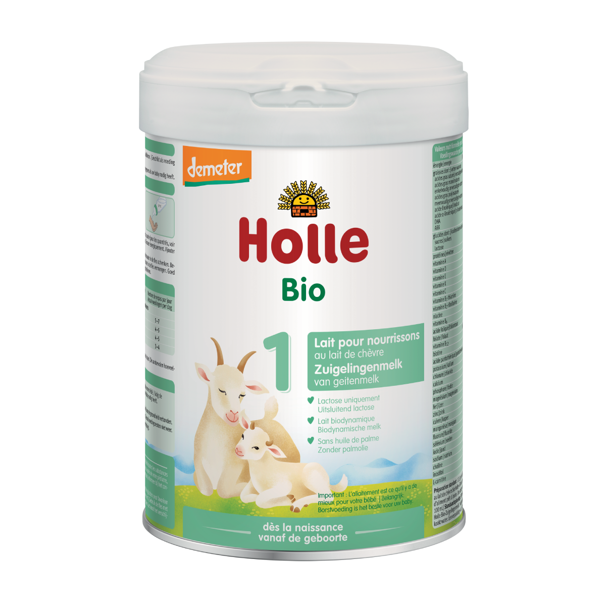 Latte di capra per neonati 1 (LATTINA), Holle, 800 g