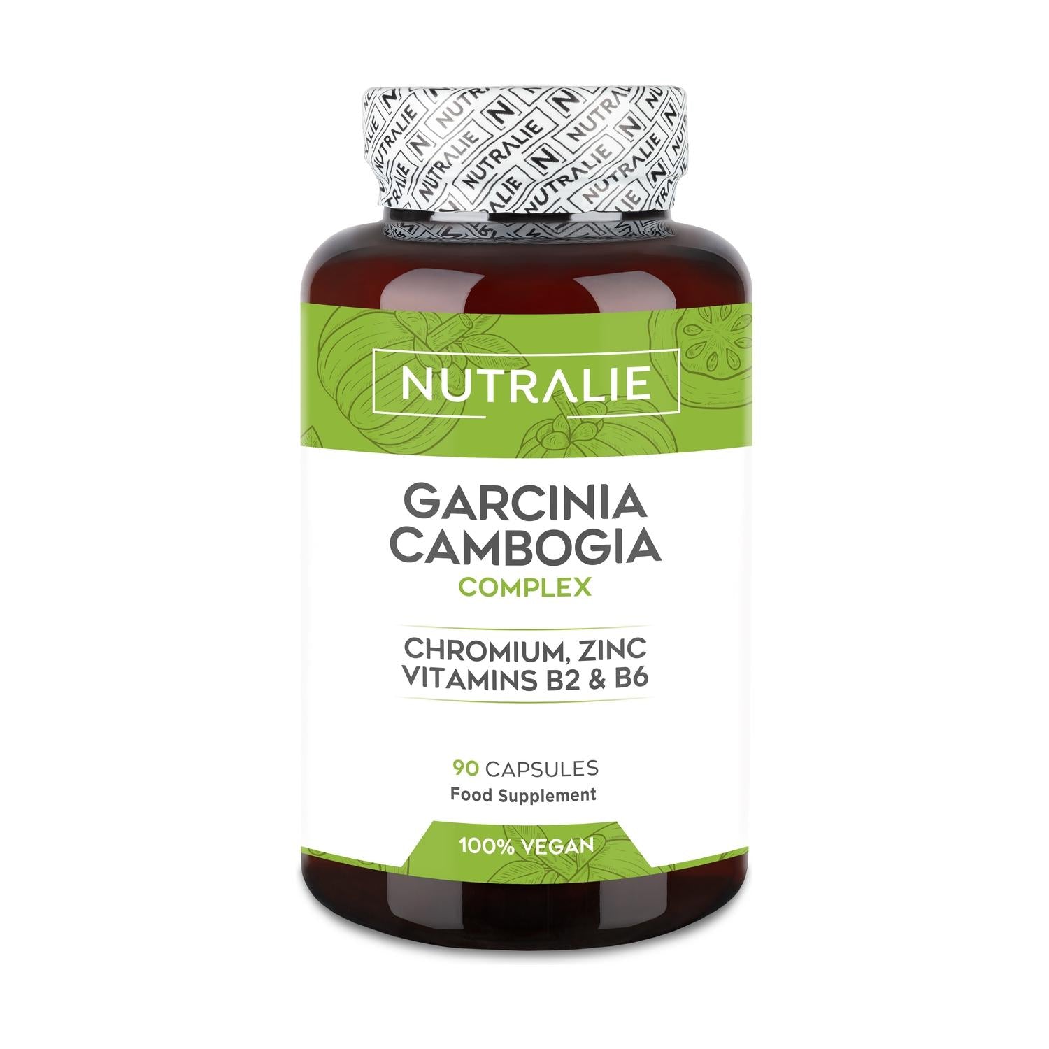 Nutralie Garcinia Cambogia + Cromo + Zinc + Vit B2 y B6 90 cápsulas