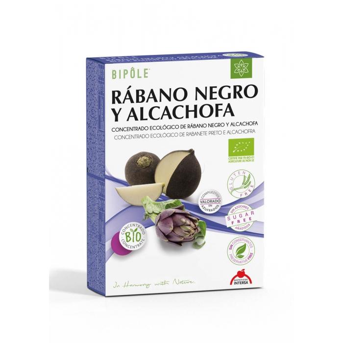 RABANO NEGRO Y ALCACHOFA BIOLOGICO DEPURATIVO 20 VIALES INTERSA