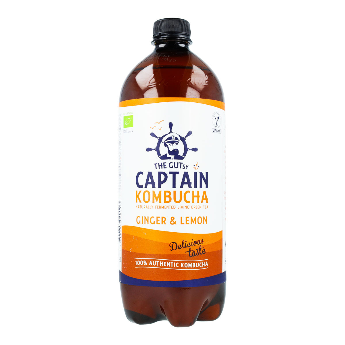 Bevanda Kombucha BIO Zenzero e Limone Captain Kombucha 1 L