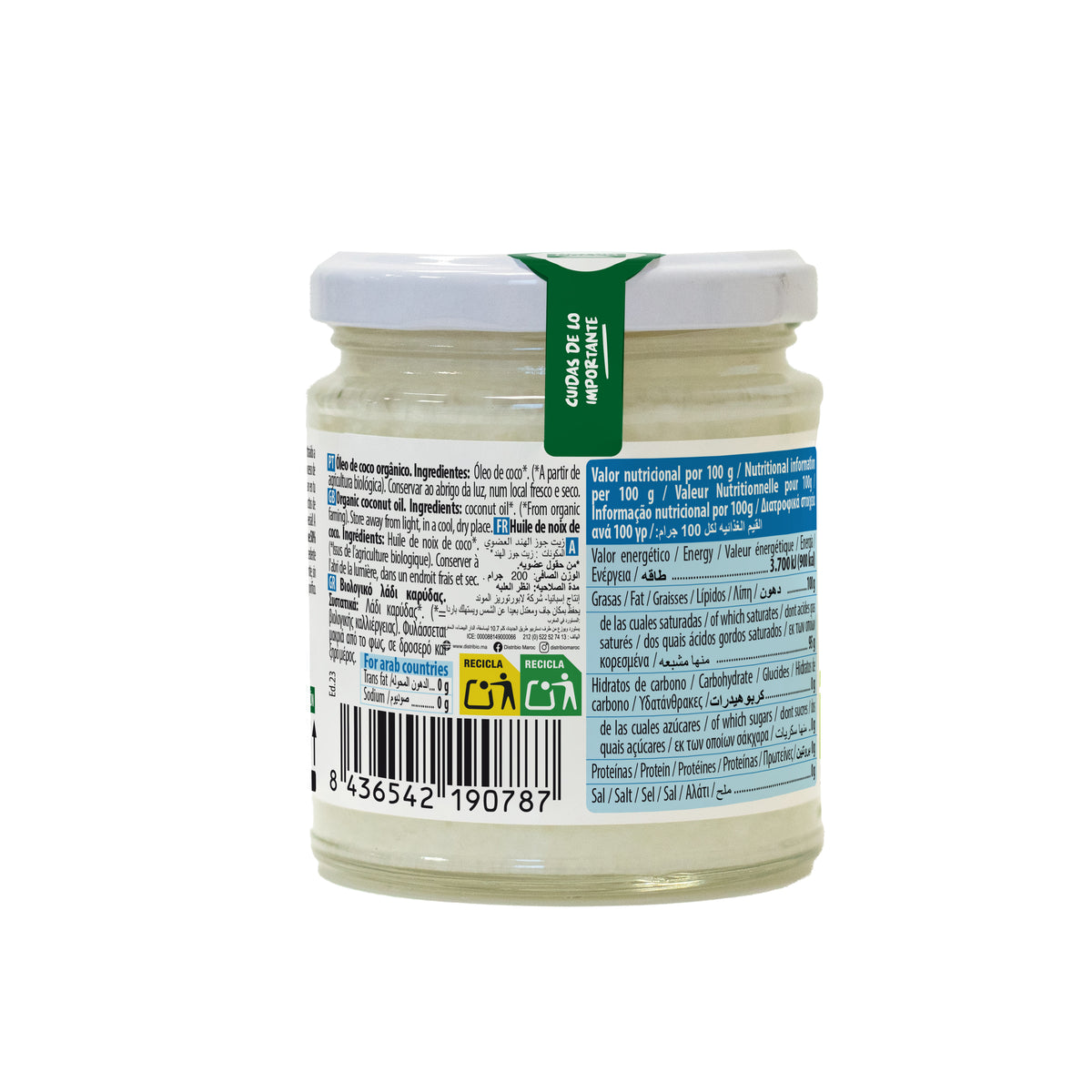 Grasso di cocco biologico NaturGreen 200 g