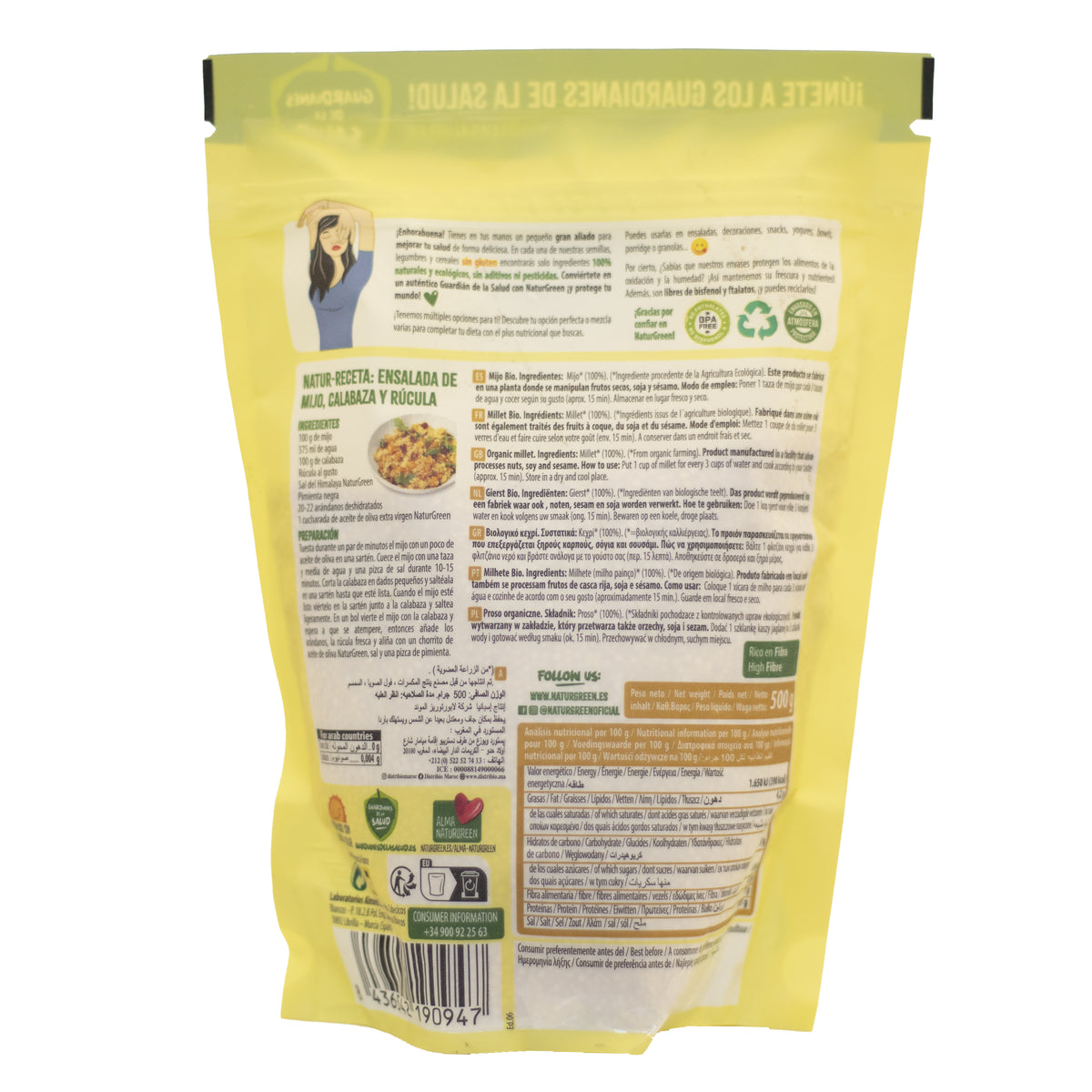 Miglio biologico Naturgreen, 500 g