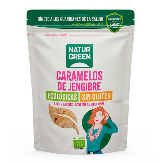 Caramelle allo zenzero Naturgreen, 125 g