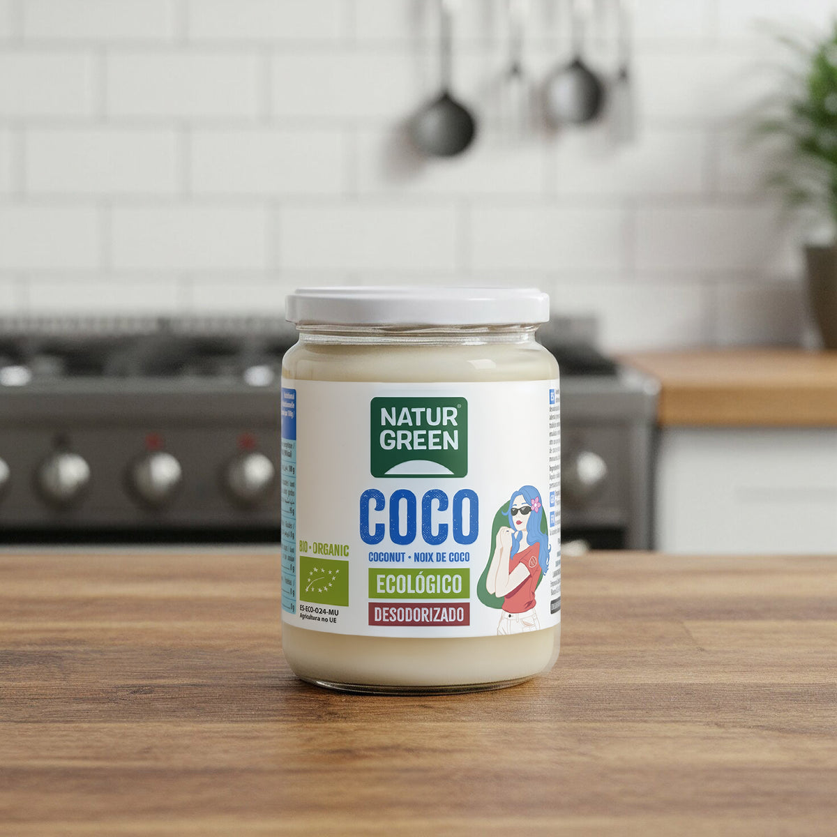 Grasso di cocco deodorato BIO Naturgreen 430 ml