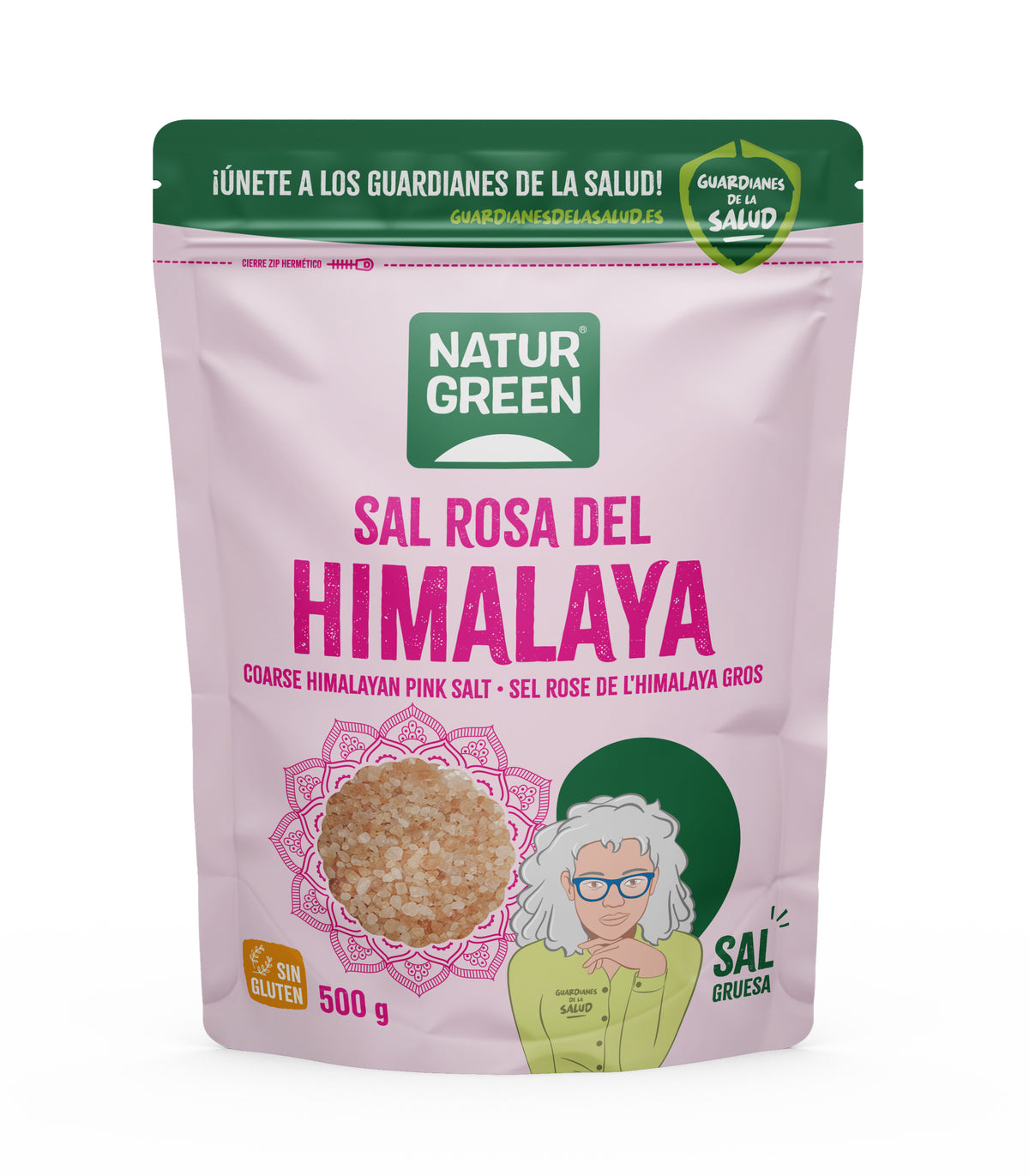 Sale rosa dell'Himalaya grosso Naturgreen 500 g