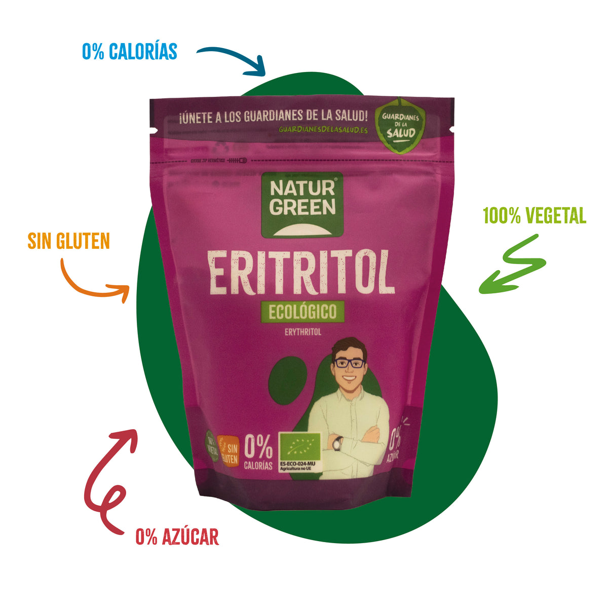 Eritritolo biologico Naturgreen 500 g