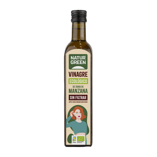 Aceto di sidro di mele biologico non filtrato NaturGreen 500 ml