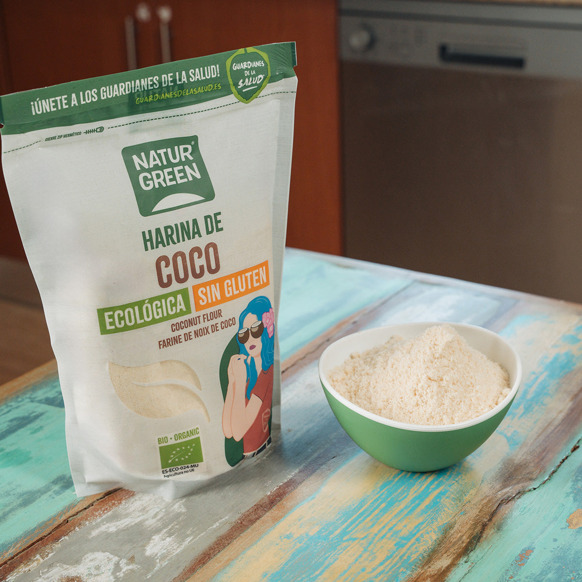 Farina di cocco biologica senza glutine NaturGreen 500 g