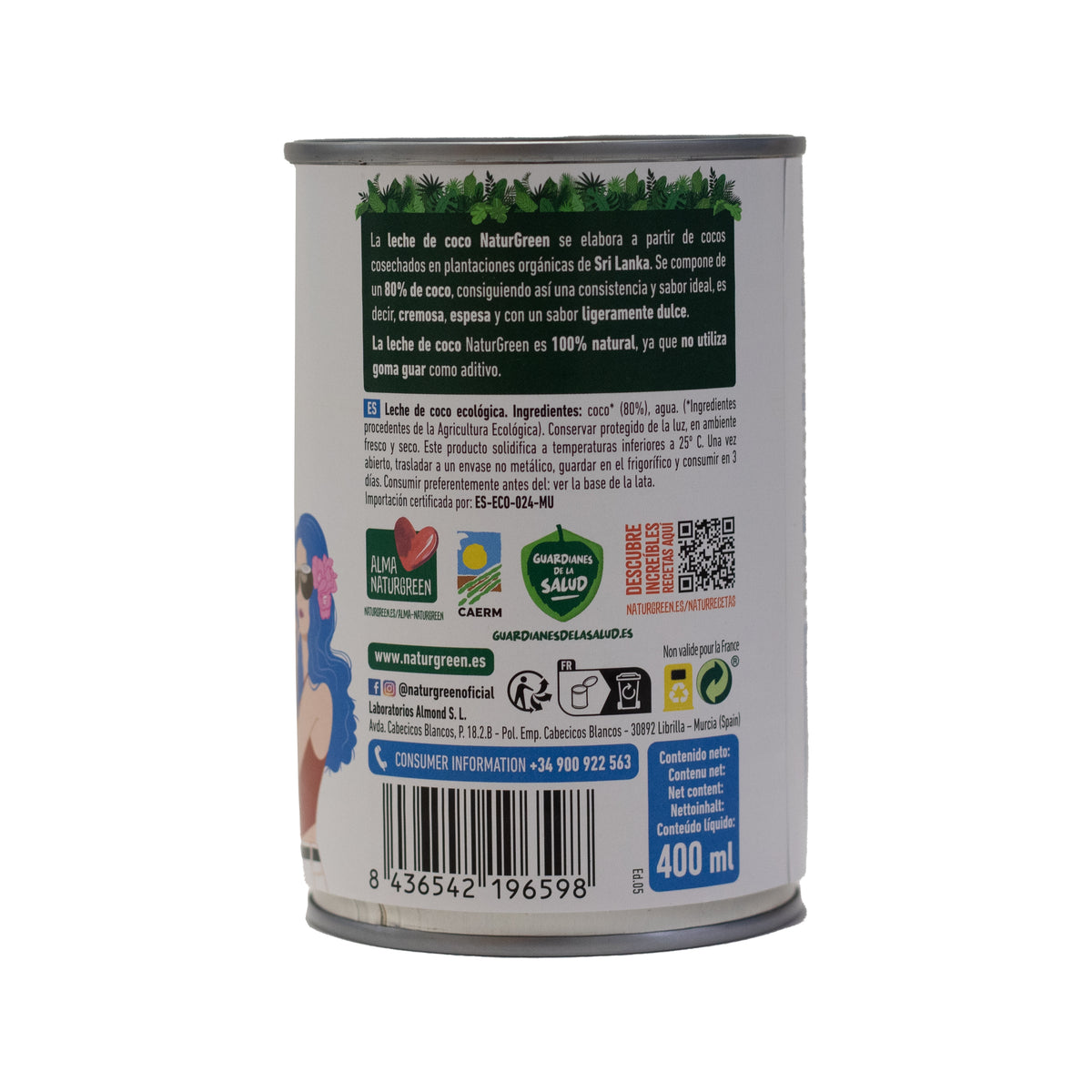 Latte di cocco biologico NaturGreen 400 g / 400 ml