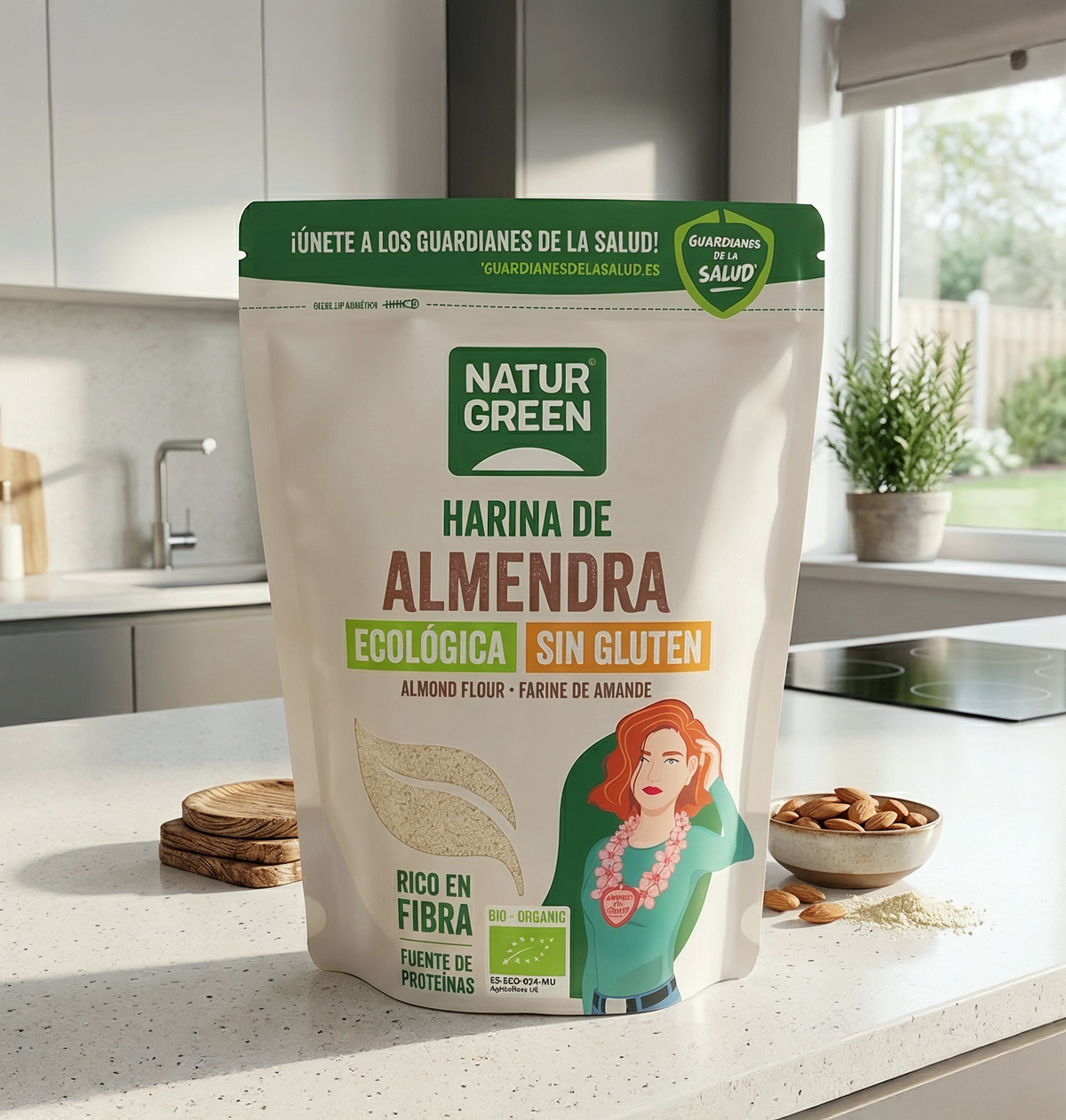 Farina di mandorle biologica senza glutine NaturGreen 300 g