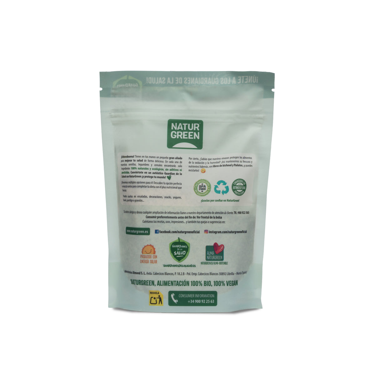 Sale rosa dell'Himalaya con erbe aromatiche biologiche Naturgreen 250 g