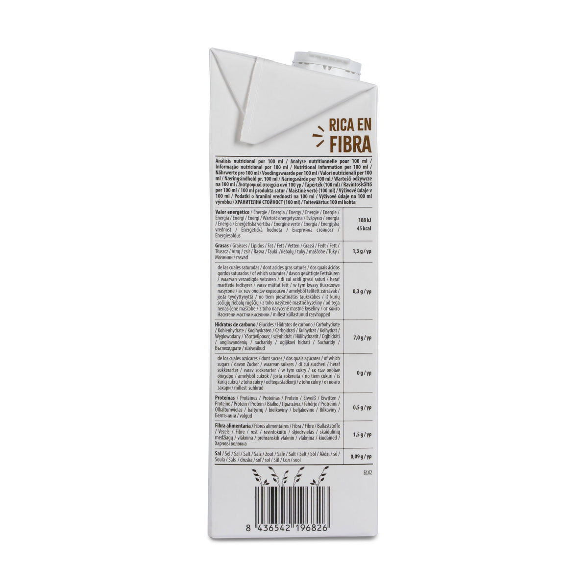 Bevanda di avena integrale 0% zuccheri Bio NaturGreen 1 L