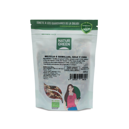 Miscela 6 semi Insalata Goji e Chia Bio NaturGreen 225 g