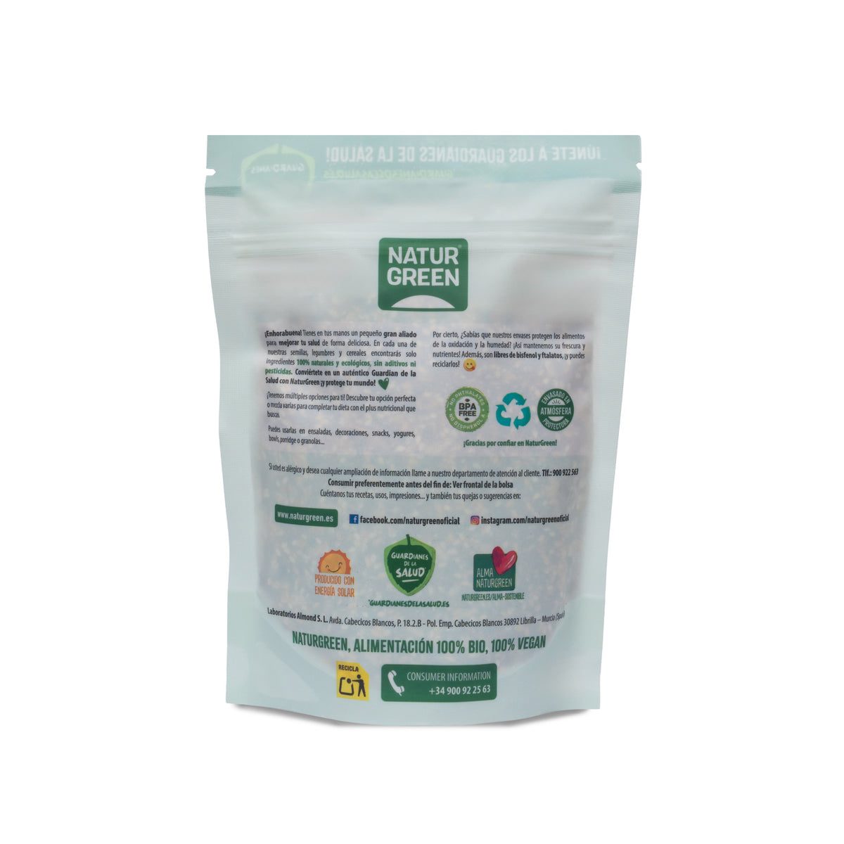 Miscela 6 semi Insalata Goji e Chia Bio NaturGreen 225 g