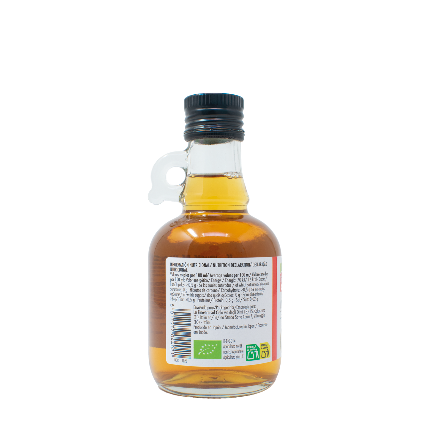 Aceto di riso integrale La Finestra Sul Cielo 250 ml
