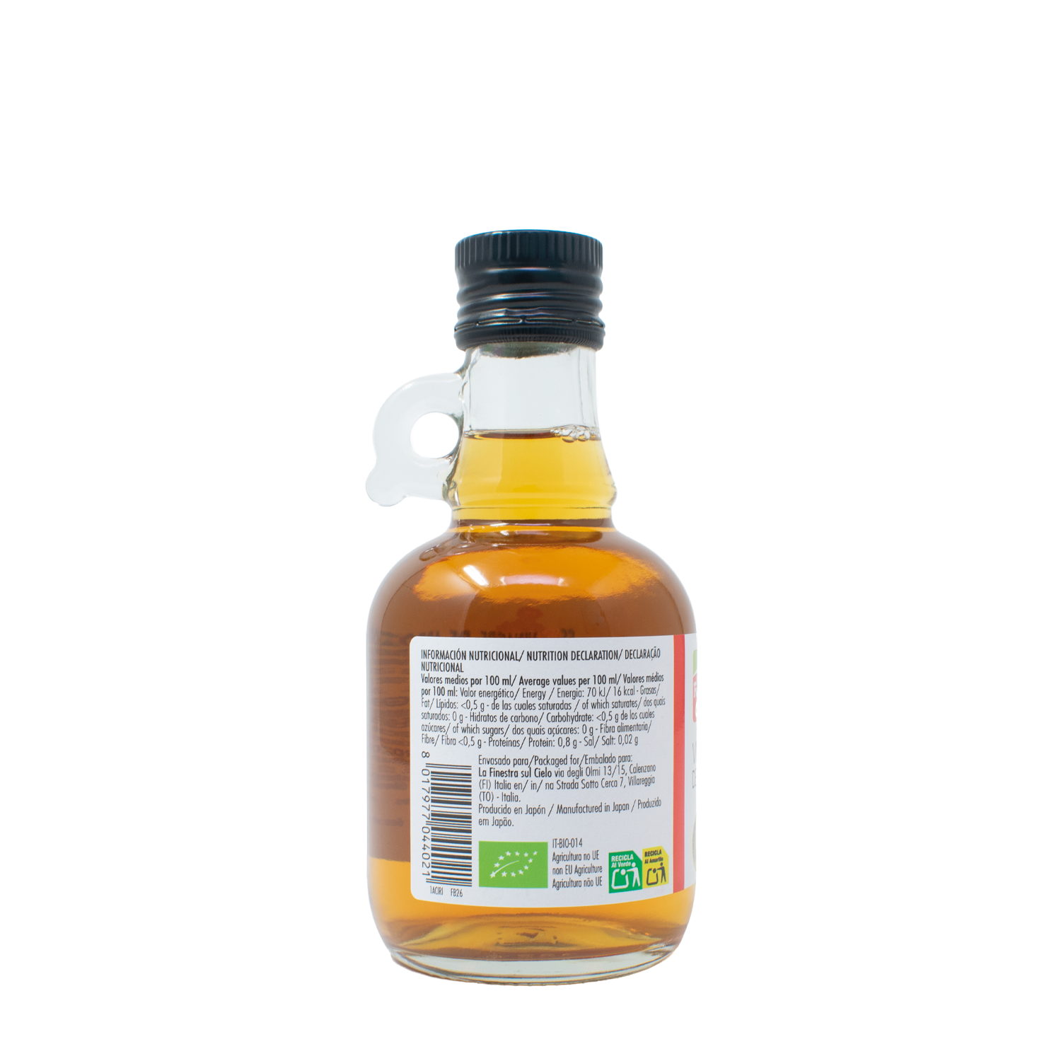 Aceto di riso integrale La Finestra Sul Cielo 250 ml
