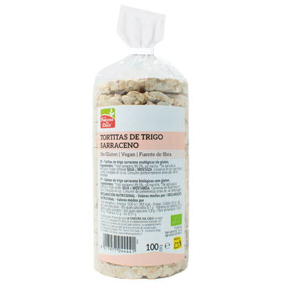 Focaccine di grano saraceno con sale e senza glutine BIO La Finestra Sul Cielo 100 g